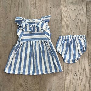 Habitual, stripe linen dress and bloomers